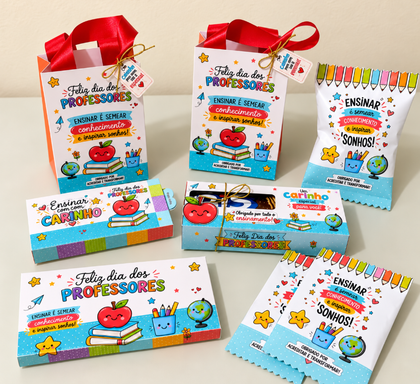 Kits personalizados para o Dia dos Professores